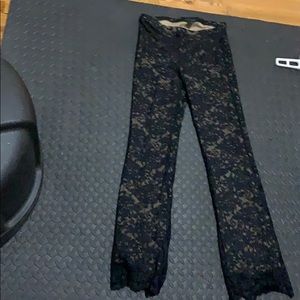 Express black lace pants